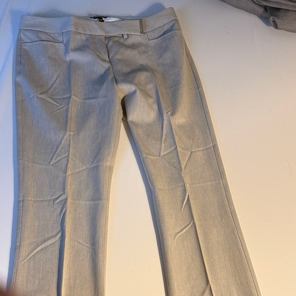 Woman’s Express Columnist Light Gray Dress Pants - Classic Business Trousers